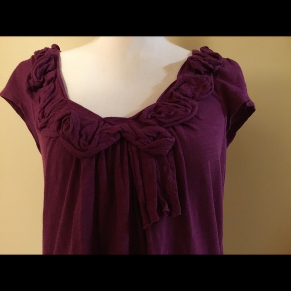 Anthropologie Purple Top - Picture 3 of 4